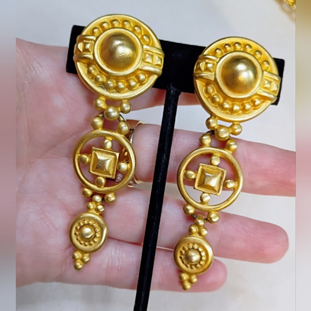 SOLD: Givenchy Vintage Dangle Clip-on Earrings